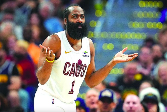 哈登14助攻引领骑士大胜爵士 莫布里米切尔合砍